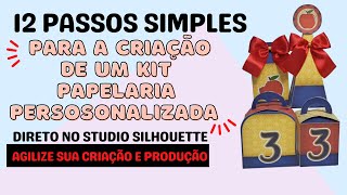 12 Passos Simples para a criação de um kit papelaria persosonalizada para festa Passo a Passo [upl. by Adnav659]