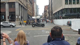 Batman filming in Glasgow Scotland More Filming Footage [upl. by Nnorahs]