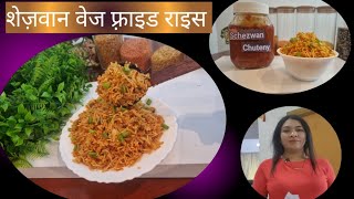 10 मिनट मे शेज़वान फ्राइड राइस  Schezwan Veg Fried Rice Recipe Street Style [upl. by Rockwell]