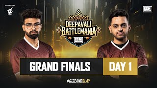 Deepavali BattleMania 2024  HINDI  Grand Finals D1  BGMI  Ft IQOO SouL Carnival 8Bit etc [upl. by Tillford523]