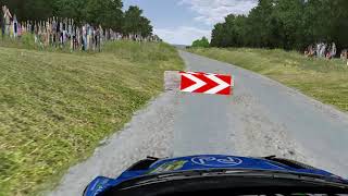 Rfactor onboard Rally RACC Cataluña Shakedown Salou Ford Fiesta WRC 153321 [upl. by Ynehpets353]