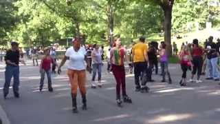 Central Park Dance Skaters Association Memorial Day 2013 part 1 [upl. by Enilekcaj]