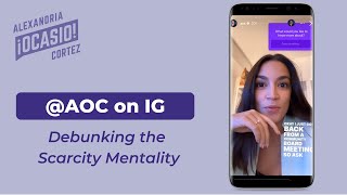 AOC Debunks the Scarcity Mentality  Alexandria OcasioCortez [upl. by Akitan]