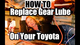 How To Change Gear Lube Differentials amp Transfercase Toyota 4Runner FJ Cruiser [upl. by Dnartreb567]