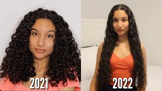 how to grow curly hair FAST  over 10 inches in growth  VLOGMAS DAY 11 [upl. by Naxor797]