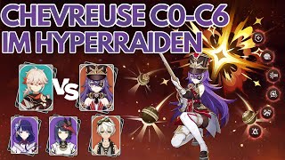 Chevreuse c0c6 Tests  Chevreuse VS Kazuha New Hyper Raiden Meta [upl. by Alveta469]