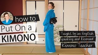 How to Put On a Kimono by Yourself  Taught by a Licensed Kimono Teacher [upl. by Conah221]