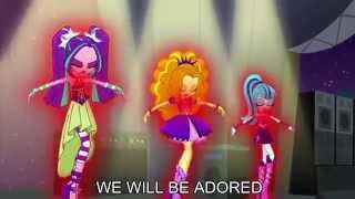 Welcome to the Show With Lyrics  My Little Pony Equestria Girls Rainbow Rocks Song [upl. by Erda]