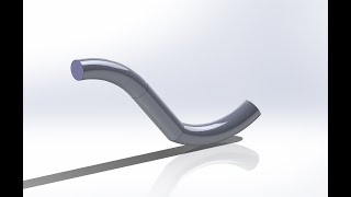 Swept BossBase SolidWorks Tutorial [upl. by Erasme]