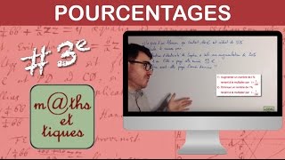 Effectuer un calcul de pourcentage  Troisième [upl. by Annod193]