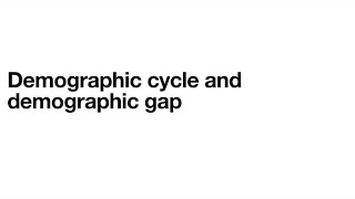 Demographic cycle Demographic Gap  SPM  Community Medicine 3rd MBBS NEET PG [upl. by Htiek]