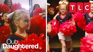 The Quints Try Jr Cheerleading  OutDaughtered  TLC [upl. by Nesrac]