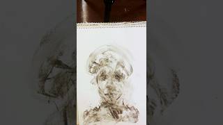 Watch how I drawPortrait in 60 secondsart artisticprogress drawing artist sketch viralshorts [upl. by Ase]