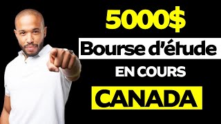 Bourse encours détude au canada pour tout étudiant  étranger canadien et résident permanent [upl. by Rillis]