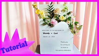 DIY Welcome sign  Wedding decoration  Wedding sign  2022007 [upl. by Oznohpla]