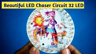 How To Make Colorful PCB With Multicolor Silkscreen JLCPCB  LED Chaser Circuit [upl. by Lauber]