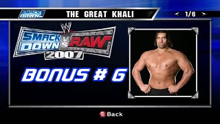 WWE SmackDown vs Raw 2007 Bonus 6 Tutorial Movies amp Superstar Biographies [upl. by Tahpos]