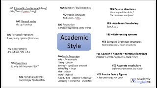 Academic Style Academic Writing [upl. by Ever304]