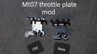 Mt07 Derestricted Throttle Plate  How to fit It [upl. by Yevi142]