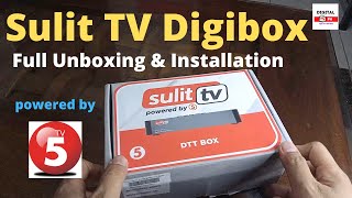 Sulit TV Digibox Full Unboxing amp Installation [upl. by Mcallister]