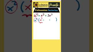 Factorización POLINOMIOS maths educacionmatematica algebra matematicas aprendematematicas mate [upl. by Lledniw]