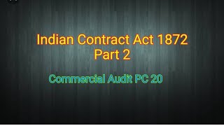 Indian Contract Act 1872 Part 2 for SAS and other examination [upl. by Inobe396]