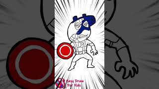 Captain America Drawing  How To Draw Captain America  Marvel Drawing  Avengers  Drawing [upl. by Ahgiel]