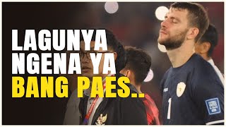 Reaksi Maarten Paes Saat Mendengarkan Lagu Tanah Airku Setelah Laga Timnas Indonesia Vs Australia [upl. by Ikceb]