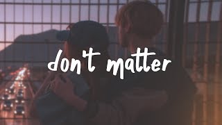 lauv  dont matter lyric video [upl. by Gothard]