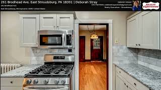 261 Brodhead Ave East Stroudsburg PA 18301  Deborah Stray [upl. by Asik]