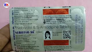 Nebistar SA Tablet  Nebivolol amp SAmlodipine Tablet  NebistarSA Tablet Uses Benefits Review hindi [upl. by Giliana485]