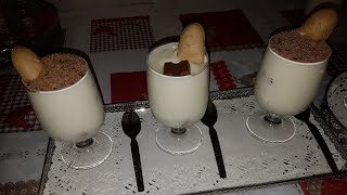 mousse au chocolat blanc موس بالشوكولاتة البيضاء بدون بيض [upl. by Wootten]