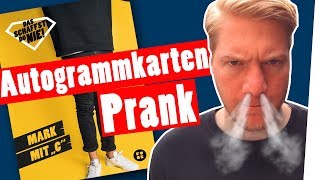 AutogrammkartenPRANK Ari FAKED Marcs Autogrammkarte  „Das schaffst du nie“ [upl. by Leviralc]