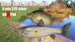 Russian Fishing 4 RF4 INSANE FARMING SILVER SPOT ON BEAR LAKE NO PVA [upl. by Airdnas]