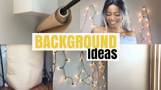 5 BackdropBackground Ideas for Youtube Videos  Annesha Adams [upl. by Eladnwahs573]