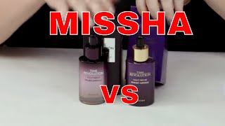 Missha Time Revolution Night Repair Borabit Ampoule VS Missha NEW Probio Amouple [upl. by Sixel]