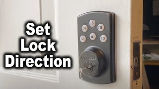 How to Set Lock Direction on Kwikset Powerbolt 2 Door Lock  The Fixer Clips [upl. by Hpsoj]