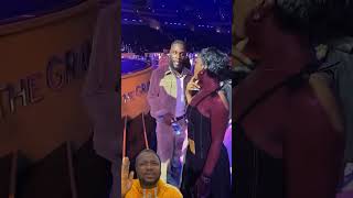 Burna boy meet Taylor Swift at the Grammys [upl. by Nwahsor]