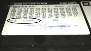 Paint Code  How To Find The Color Code on a GM 2005 Chevrolet Pickup Truck  Vlog [upl. by Erdnassak]