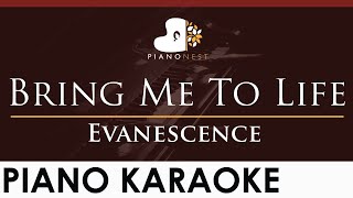 Evanescence  Bring Me To Life  HIGHER Key Piano Karaoke Instrumental [upl. by Vincenz341]