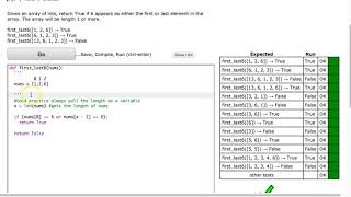 Codingbat  firstlast6 Python [upl. by Wit]