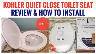 HOW TO INSTALL KOHLER TOILET SEAT Quiet Close [upl. by Annaiv]