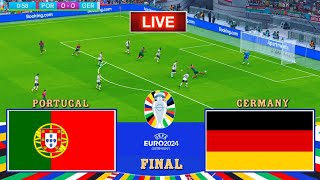 PORTUGAL vs GERMANY  UEFA EURO 2024  Live  Football Match  PES 21 [upl. by Denten]