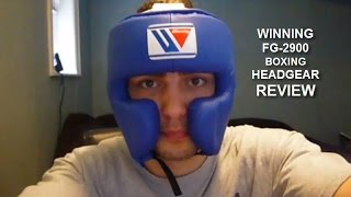 WINNING FG2900 boxing Headgear Review by ratethisgear [upl. by Cirederf]