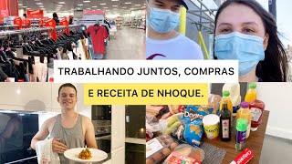 COMPRINHAS MERCADO TRABALHANDO JUNTOS E RECEITA DE NHOQUE  Londres em dois [upl. by Whitver887]