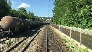 Führerstandsmitfahrt Rheintalbahn Schliengen Rheinweiler Haltingen [upl. by Arrak]