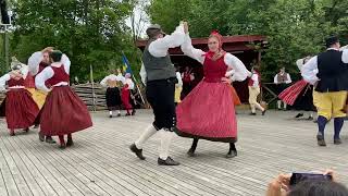 Schottis i turer Skansens Folkdanslag midsommardagen 2024 [upl. by Rider]