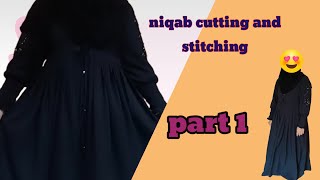 Niqab Cutting And stitching Part 1 [upl. by Brodeur]