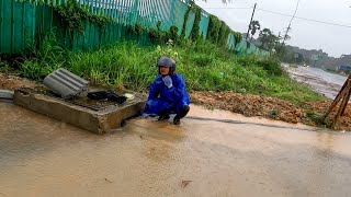 A Storm Drain Unclogging Now Cleaning With Whirlpool [upl. by Selrahcnhoj879]