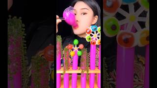 ASMR Drinking Colorful Beverages  Shorts asmr drinking drinksound asmrdrinking [upl. by Obala]